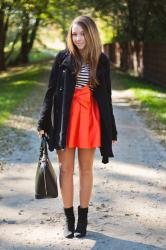 Orange skirt