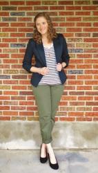 Pinspired: Blazer + Striped Tee