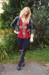 Leopard Cross Top ♥