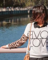 Leopard sleeves