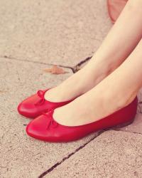 little red slippers.