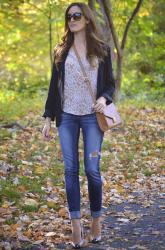 Blazer & A Silk Tee