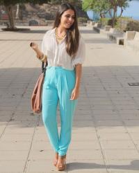 Turquoise Pants