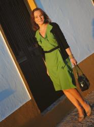 THE GREEN FRILL DRESS