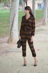 Striped jumpsuit