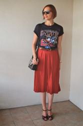 Led Zep & Midi Skirt