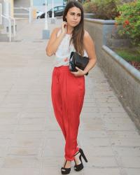 Red Baggy Pants