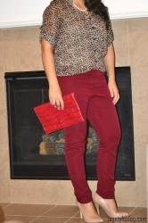 Work Style: Leopard and Burgundy