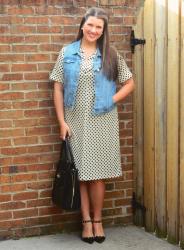 Denim Vest and Dots