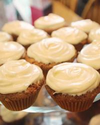 Harvest Apple Cupcakes with Cream Cheese Frosting