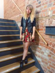 OOTD | Floral dress & jersey blazer