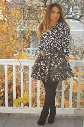 *fall floral print mixing*