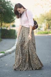 Wearing maxi skirts