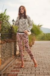 AUTUMN FLORA: sweatshirt with pants 