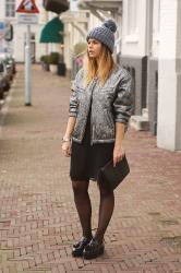  SILVER BOMBER JACKET 