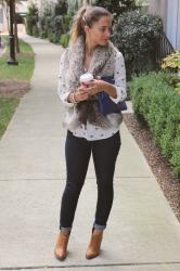 Outfit Post: Faux Fur Vest & Some JRTs