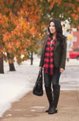 Buffalo Plaid + OTK Riding Boots