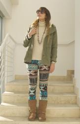 Aztec leggings