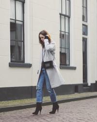 OVERSIZED GREY COAT | OUTFIT