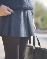 Navy skirt