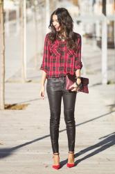 The plaid blouse