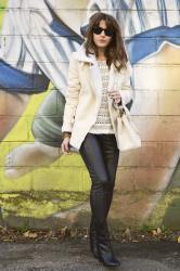 Ivory wool coat