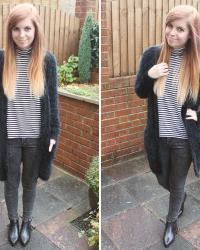 Outfit: Missguided eyelash knit cardigan