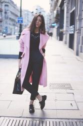 Pink long coat