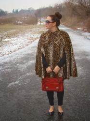 The Perfect Leopard Cape (and What She Wears Favorite)