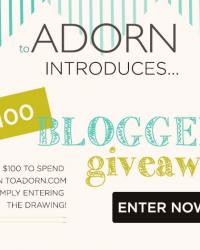 Giveaway with toADORN!