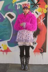 Pink Faux Fur