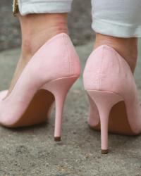 Soft pink heels!