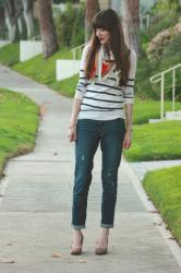 Stripes, Leopard and a Scarf