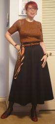 Sheer Copper and a Circle Skirt