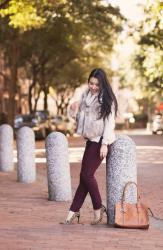 Fur + Burgundy