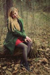 forest green coat