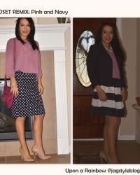 Closet Remix: Pink and navy