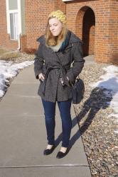 Friday Remix: Black Tweed Coat 