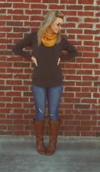 pinspired style: mustard scarf