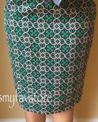 J. Crew No. 2 Pencil Skirt in Lattice Medallion 