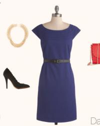 Day and Night: Modcloth Cobalt blue dress