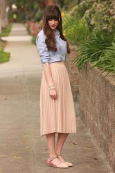 Blush Pleats