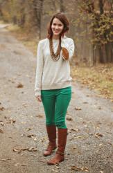 Green Week Linkup: 4 Ways To Wear Green Pants