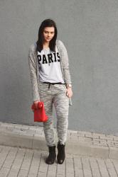 Look of the day: GREY, BUT SPORTY