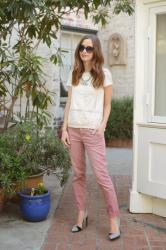 pink chinos