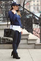 Casual Weekend | Cropped Sweater + Skinny Jeans