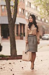 Pink Chiffon + Stripes