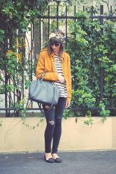 MUSTARD YELLOW & BLUE GREY