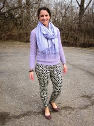 Pinspired: double color + print pants