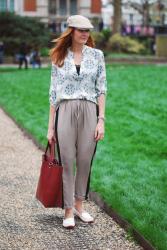 A Dandelion Print Top, Go Faster Stripes & Butterflies